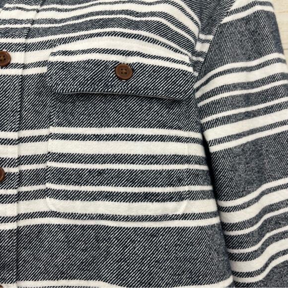 Old Navy Stripe Button Front Long Sleeve Heavy Weight Shirt - Picture 3 of 10